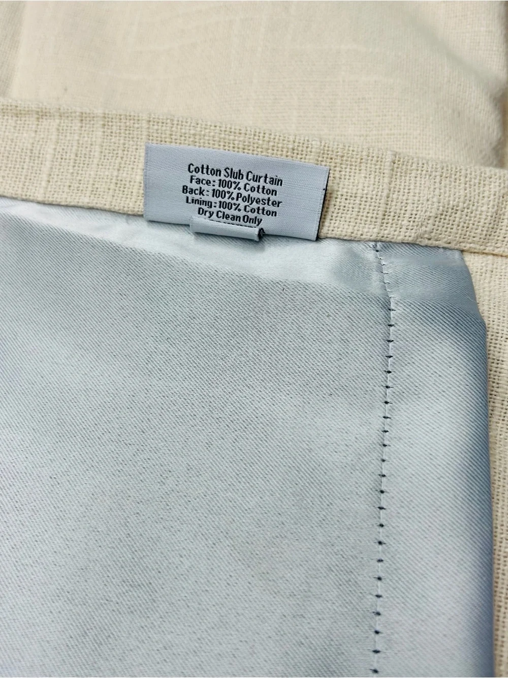 NWOT QUINCE Set Of 2 48x96 Cotton Slub Room Darkening Curtains Natural 1119